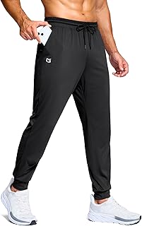 Men's Joggers Lightweight Athletic Workout Pants with Pockets Stretch Tr...