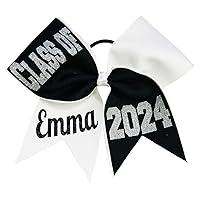 Vista 3 de Class of" Senior Tick Tock Cheer Hair Bow - Regalos de graduación