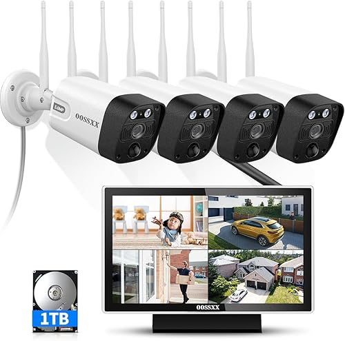 Miniatura 9 de (5.5MP y audio de 2 vías) Detección PIR 3K 1944P Antenas duales mejoran WiFi Sistema de cámara inalámbrica de seguridad para el hogar
