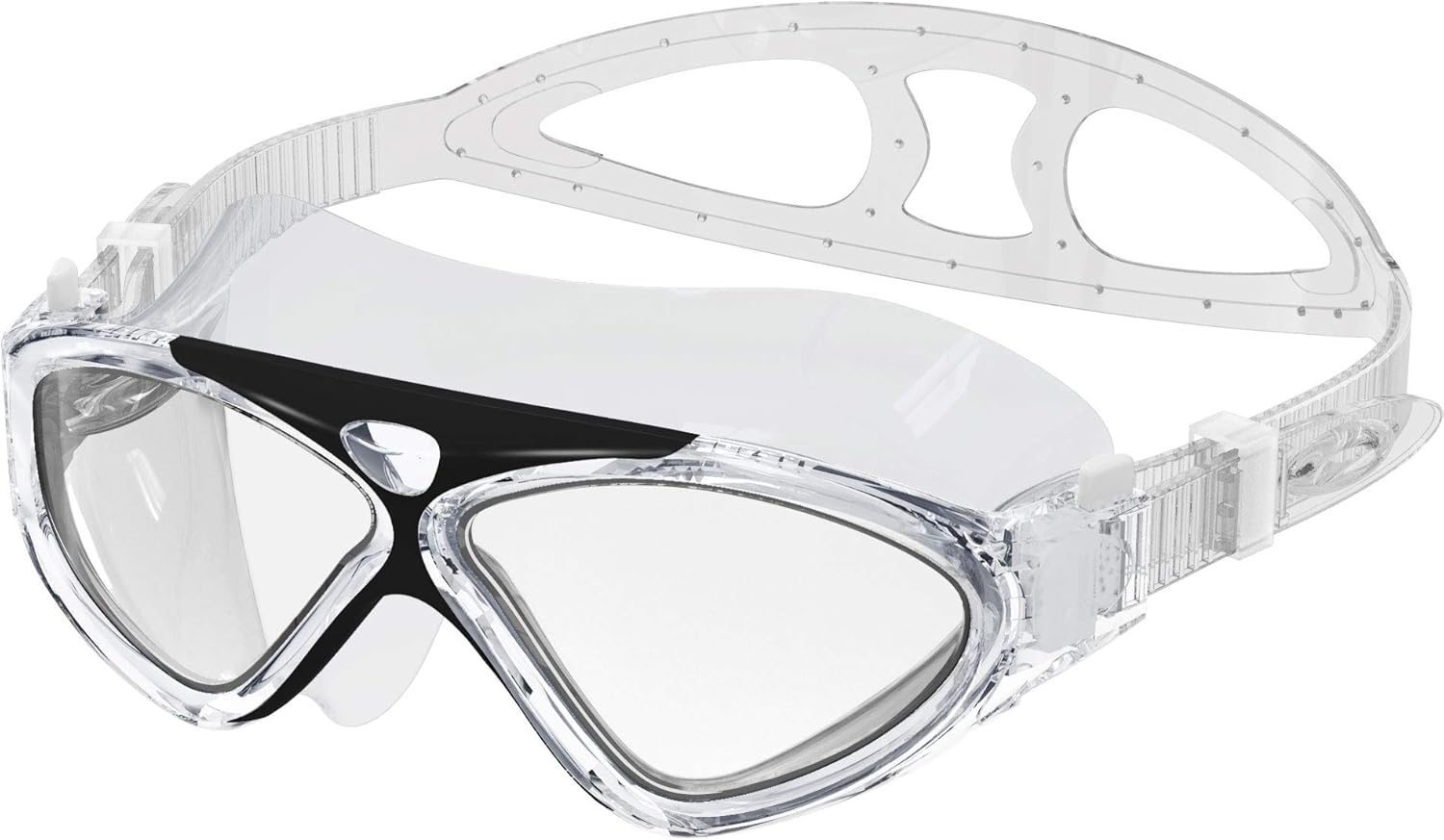 OutdoorMaster Wide View Swim Mask & Goggles - Anti-Fog, Leakproof, 180° Vision for Swimming & Snorkeling