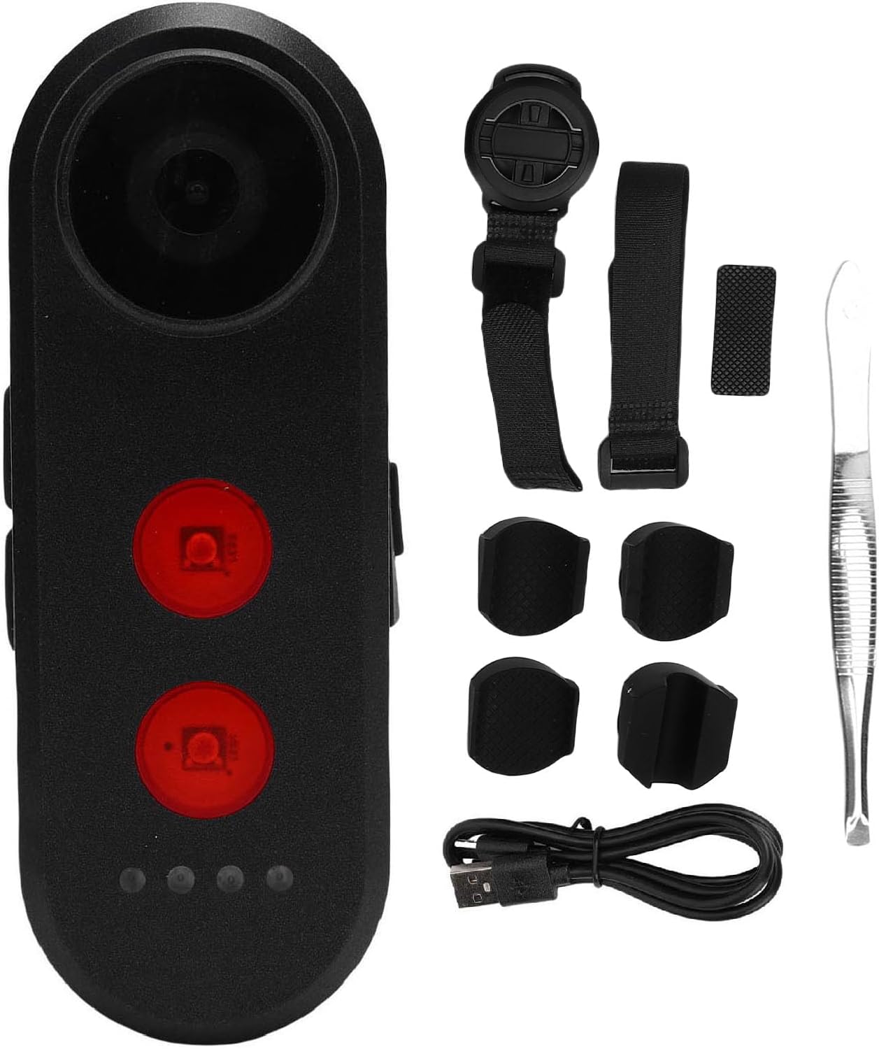 CUIFATI Bike Rear View Camera with Tail Light, 1080P 140° Wide Angle Bike Video Cameras, IPX6 Water Proof Cycling Camera 5000mAh Rechargeable, for Mountain Road Bike E Bikes (64G)