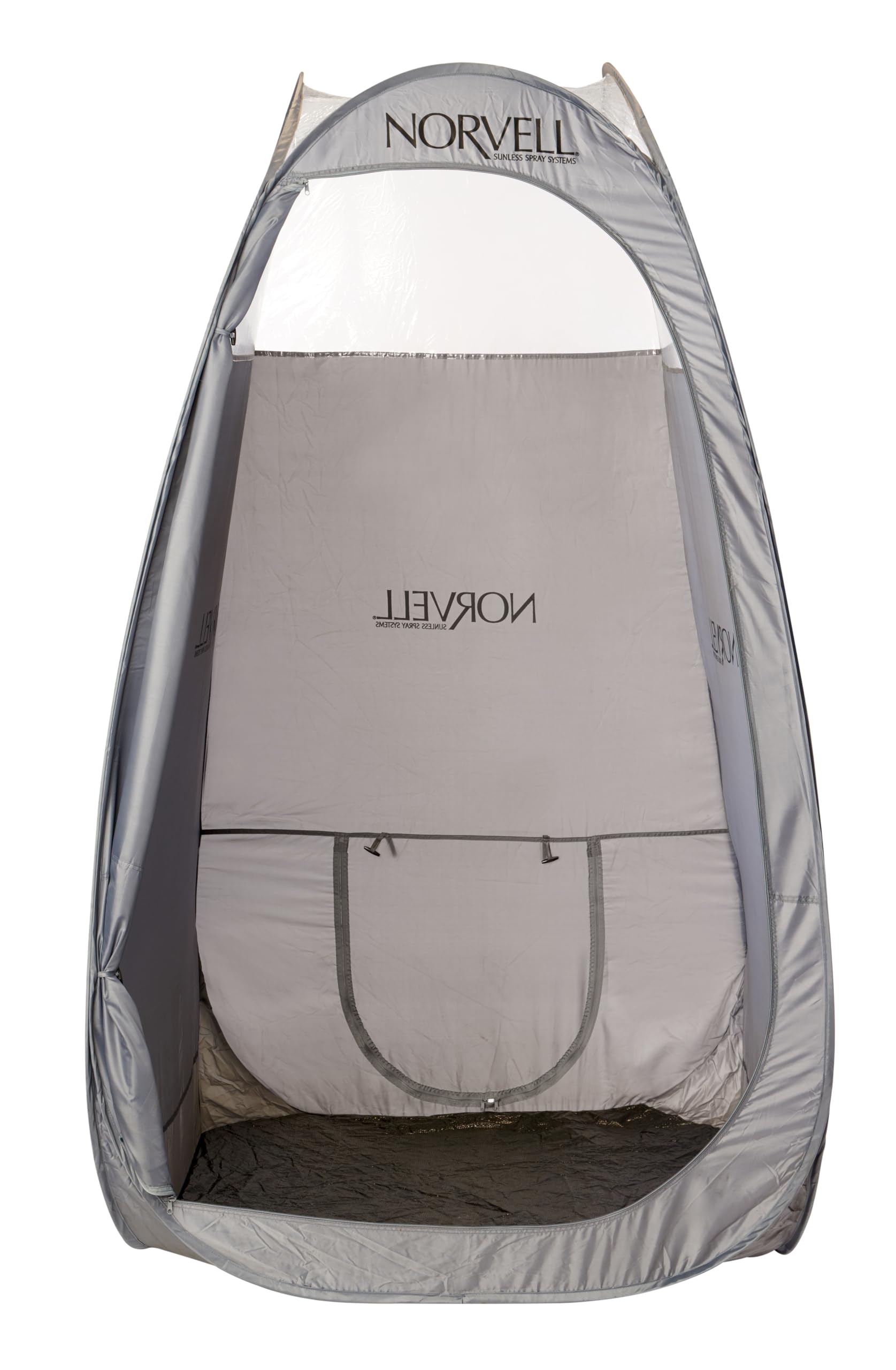 Norvell XL Mobile Spray Room Pop-Up Tent, Self Tanning Tent, Black