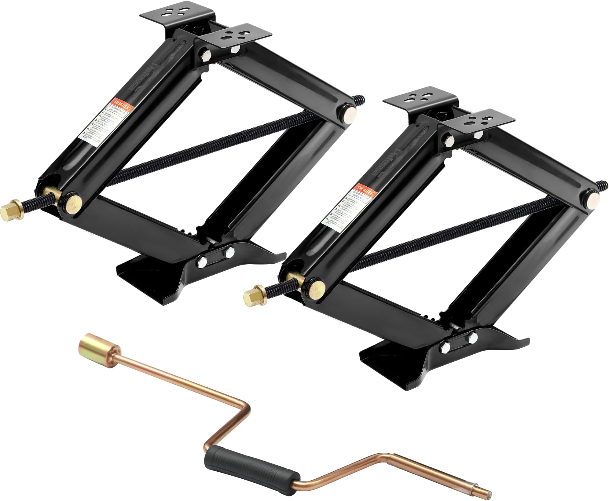 ROCKMAN RV CamperTrailer Stabilizer Leveling Scissor Jack Kit 24