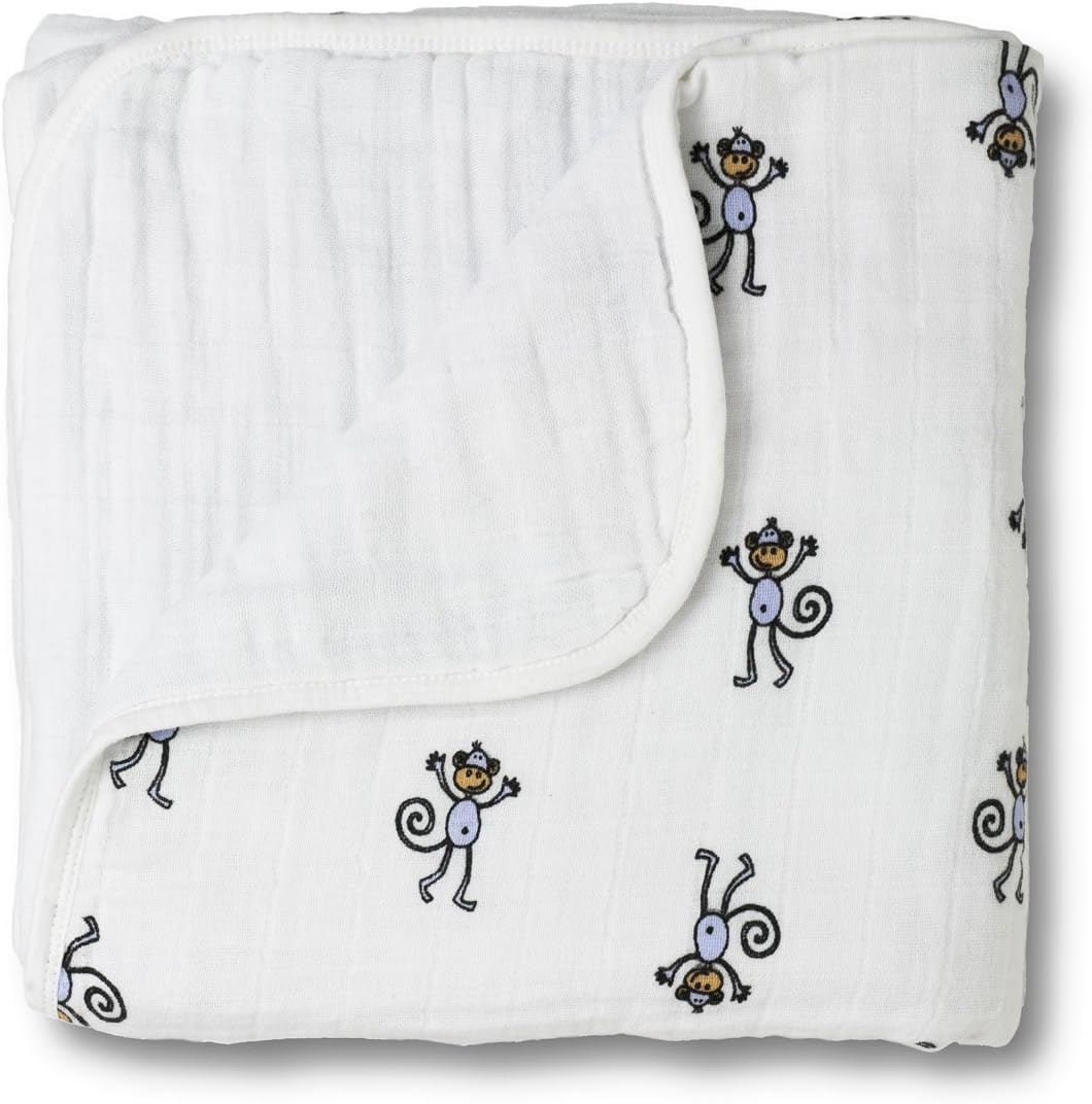 Amazon エイデンアンドアネイ Aden + Anais モスリンコットン ガーゼケット jungle jam monkey