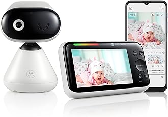 Motorola Nursery Video Baby Monitor PIP1500 Connect with Camera, 5" Screen, HD 1080p, WiFi, 1000ft Range, 2-Way Audio, Pan/Tilt/Zoom, Temperature Sensor, Lullabies