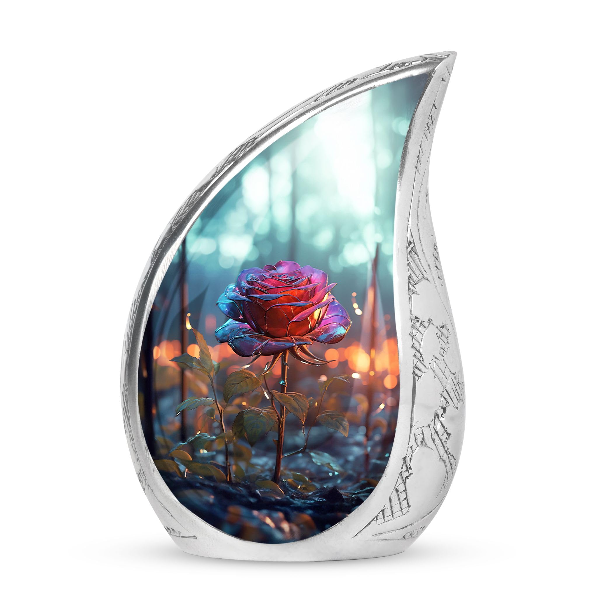 Red Heart Urn Teardrop Urn For Human Ashes U2013 Solid Aluminium