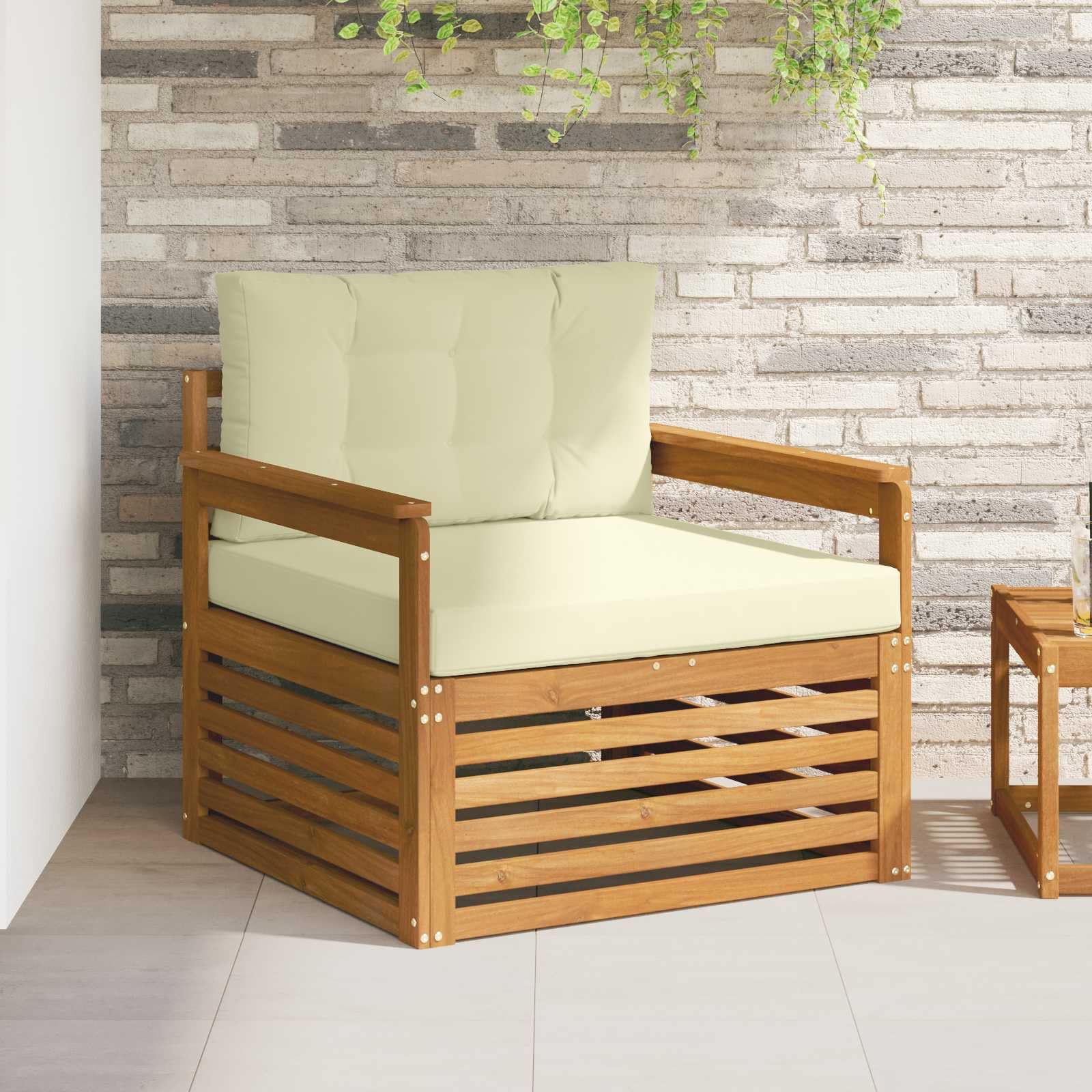 Canapé d'extérieur en bois d'acacia pour sublimer vos soirées d'été sur la terrasse