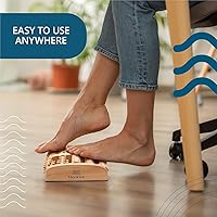 Vista 7 de TheraFlow - Masajeador dual de rodillos para pies (XL) – Relaja y alivia dolor de pies y fascitis plantar –Modelo mejorado 2017 – Gráfico laminado