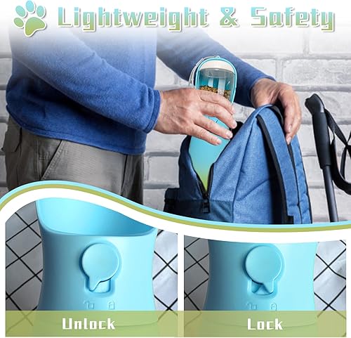 Miniatura 5 de Botellas de agua para perros de viaje, esenciales portátiles para perros para exteriores, accesorios de moda para perros pequeños, medianos y