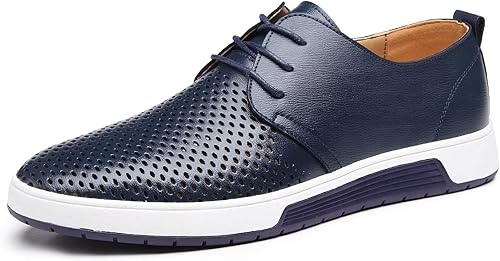 Zapatos Oxford casuales para hombre, zapatos de vestir con cordones, cómodos zapatos deportivos de moda