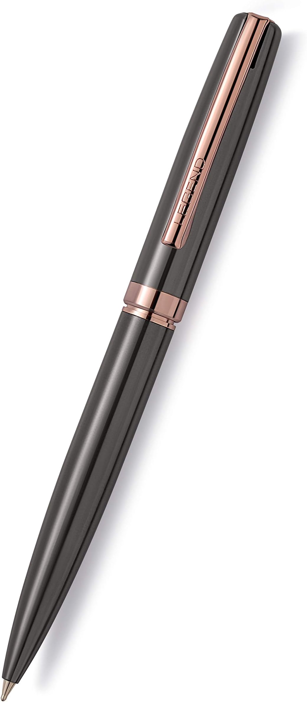 Executive Metal Twist Ball Pen Gunmetal with Rose Gold appointments (Gun Metal) (Ball Pen)