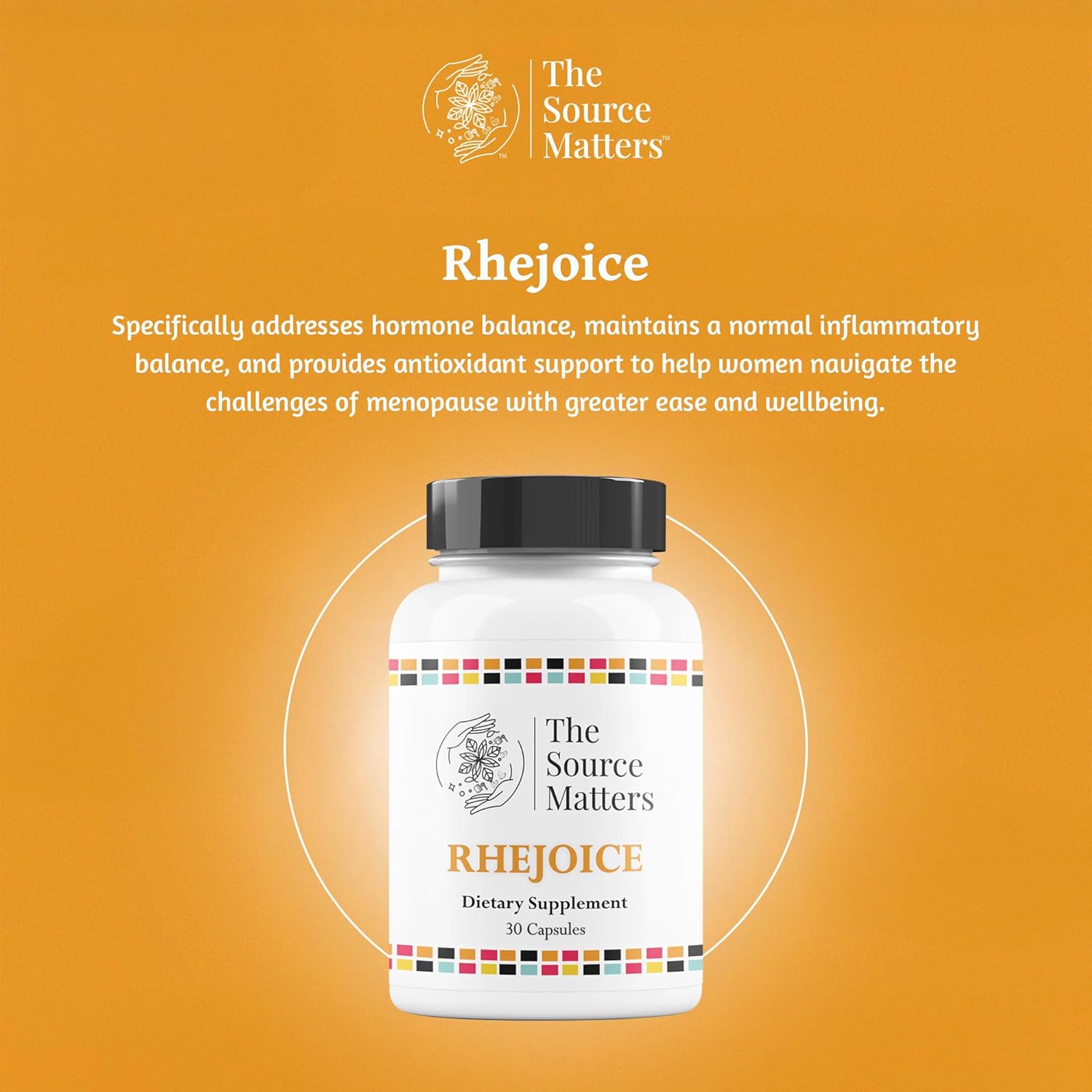 Rhejoice Dietary Supplement | Hormone Support Formula for Women During Menopause with Rhapontic Rhubarb Root Extract for Hormonal, Inflammatory, & Mood Balance (30 Capsules) - Image 2