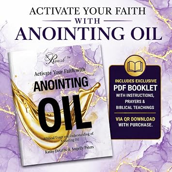 Anointing Oil, Holy Biblical Exodus 30:22-25 Blend with Prayer Cloth