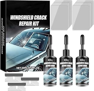 3 Stück Steinschlag Reparaturset Windschutzscheibe, Windschutzscheibe Reparaturset 2025 Neu, Glas Reparatur Flüssigkeit gegen Risse & Steinschlag, Auto Scheiben Reparatur Kit für Chips, Löcher