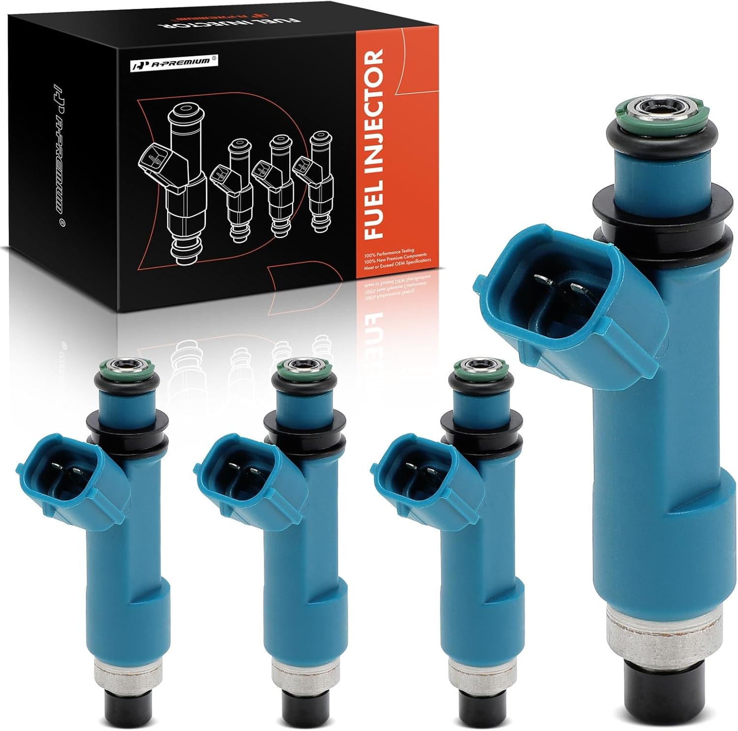 A-Premium Set of 4 Fuel Injectors Compatible with Mazda 2 2011 2012 2013 2014