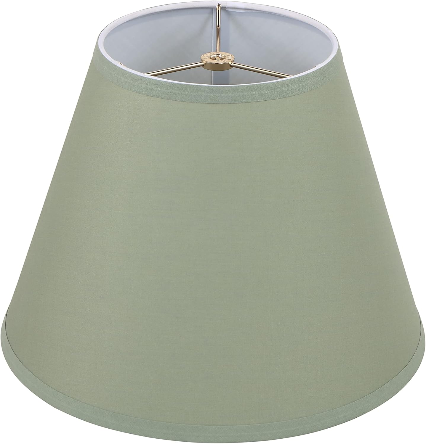 Aspen Creative 32071, Hardback Empire Transitional Spider Celadon Lamp Shade, 7" Top x 13" Bottom x 10" Slant