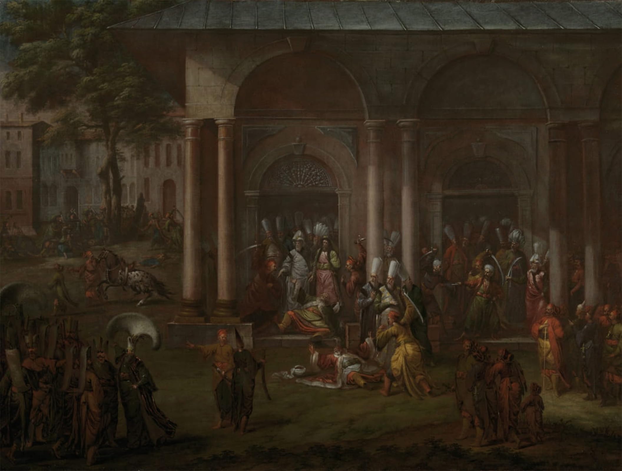 POSTERIIk Famous Modern Artwork Art Mural Famous Painting by Jean Baptiste Vanmour Oil Paintings Pictures for Home Decor 60x90cm