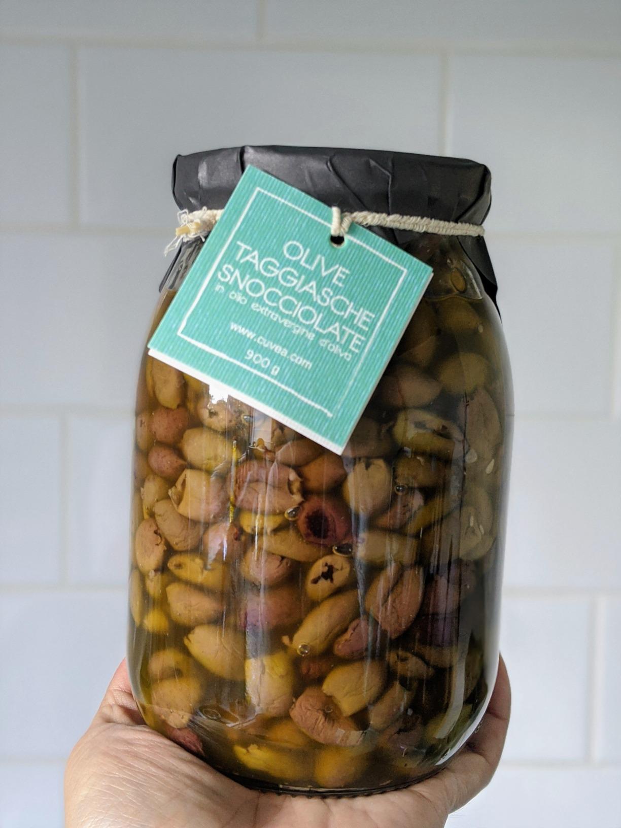 Pitted Taggiasca Olives Cuvea in Extra Virgin Olive Oil - Ligurian ...