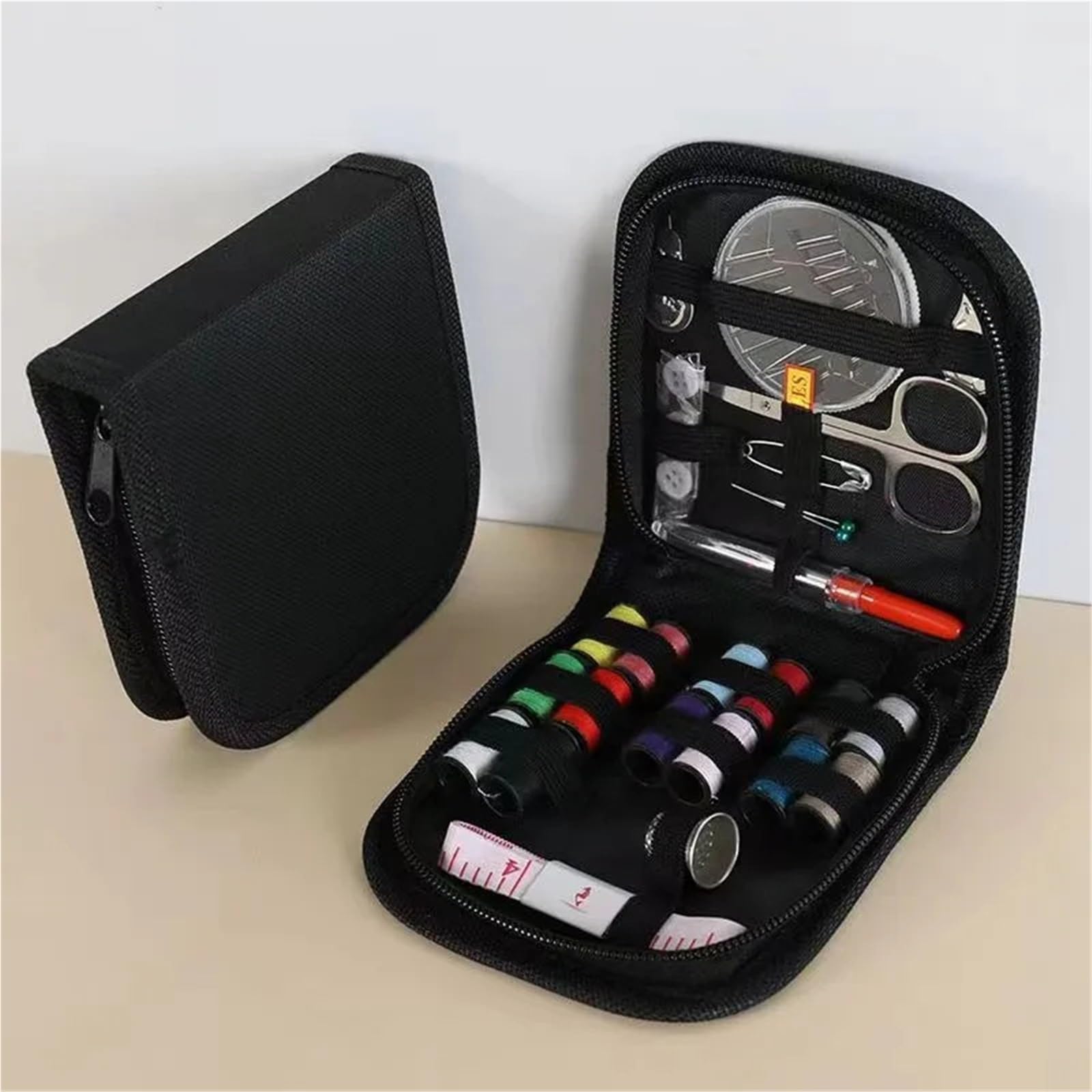 Caja de costura Kit compañero portátil, caja multifuncional, juego completo herramientas for el hogar