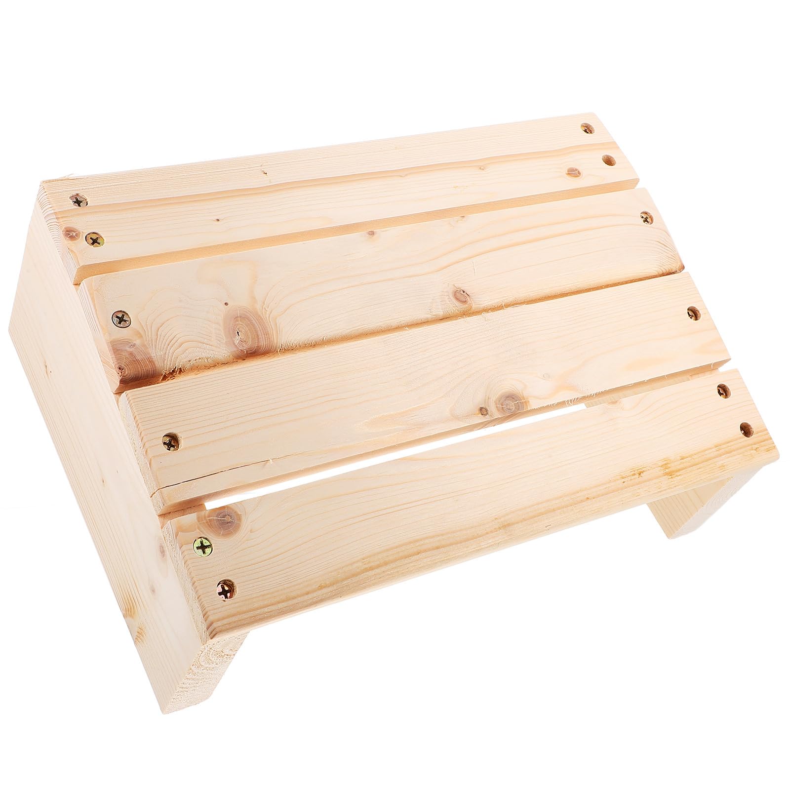 Healeved Poggiapiedi Ergonomico Inclinato per Scrivania in Legno Massello Supporto Confortevole e Sollievo dal Dolore per Ufficio e Casa