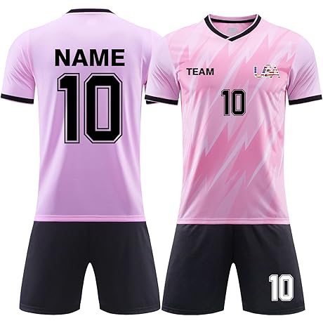 Personalized Soccer Jersey Set for Kids and Adults: Express Your Passion on the Field