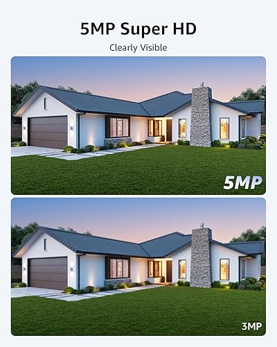 Miniatura 2 de ANNKE Paquete de 2 cámaras de seguridad tipo bala para interiores y exteriores 1080P con IP66 resistente a la intemperie, visión nocturna de 100 pies