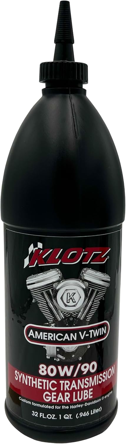 Klotz American V-Twin Transmission Hypoid Lubricant, 80W/90, 32 Ounce Quart