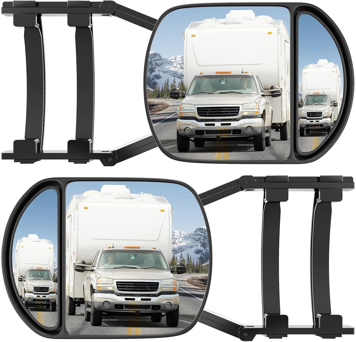 MKING Clamp On Towing Mirror,Universal Mirror Extenders for