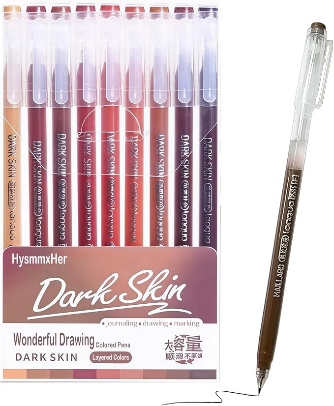 Elegant 9-Color Gel Pen Set – 0.6 mm Fine Point