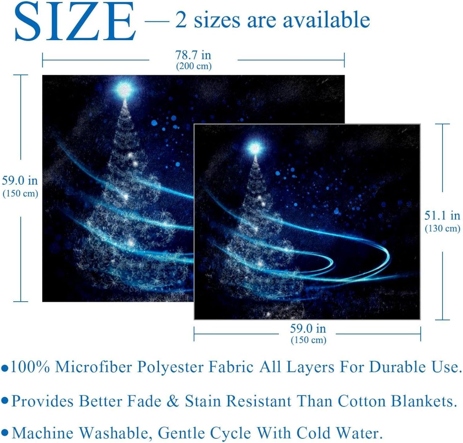 スローブランケット、ソフトブランケットとスロー、ブルークリスマスウィンタースノーフレーク、59x78.7インチ ソファ用スローブランケット、レディース ブランケット、鳥のクリスマスツリー、雪の結晶、59x78.7インチ Amazon｜女性用スローブランケット、カウチ ... ソフトスローブランケット、カウチスローブランケット、抽象的なクリスマスツリーブルー、59x51インチ