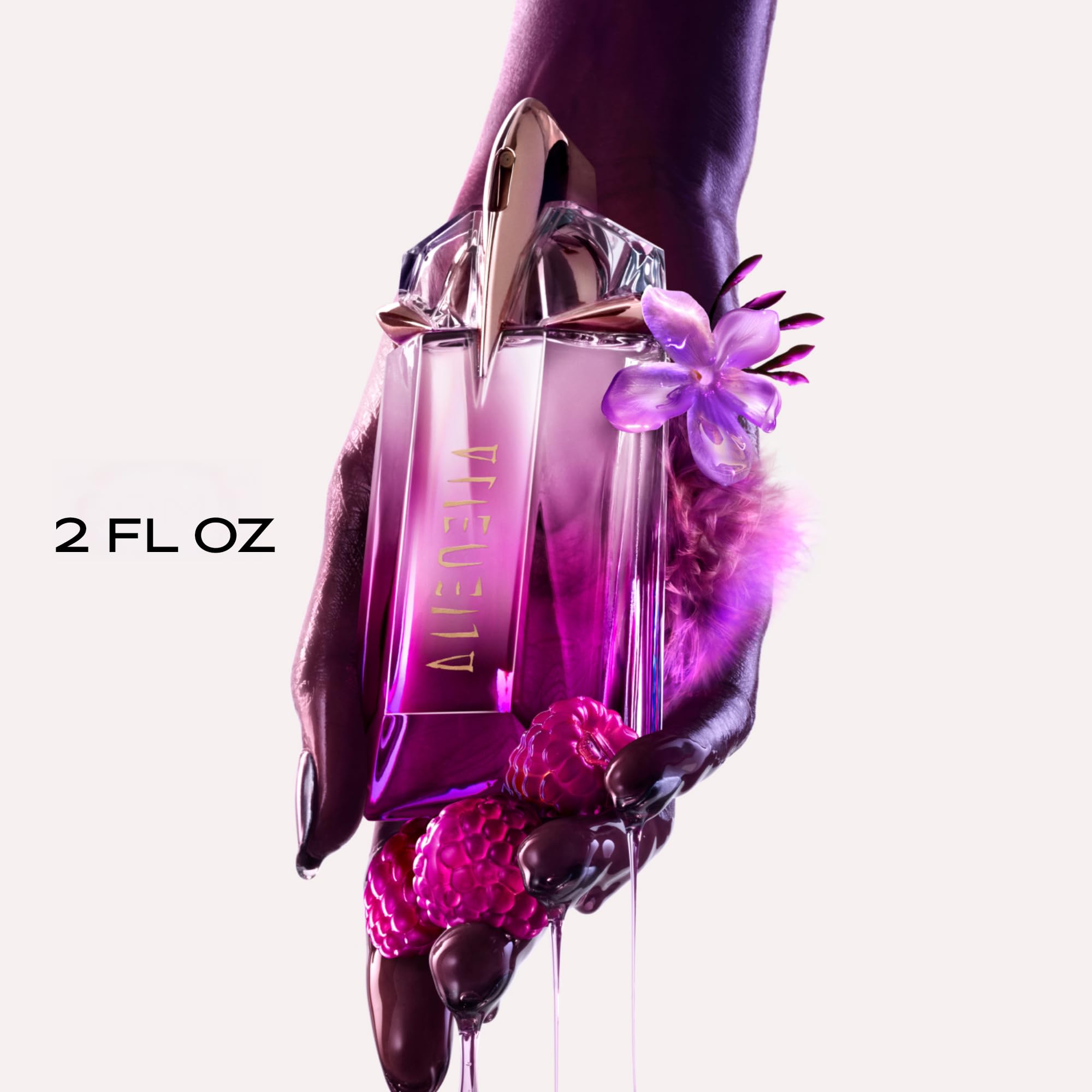 Mugler Alien Pulp Eau de Parfum, perfumy damskie, 60 ml | owocowo-kwiatowy zapach, kremowy jaśmin i puszyste piżmo, kultowy flakon wielokrotnego napełniania