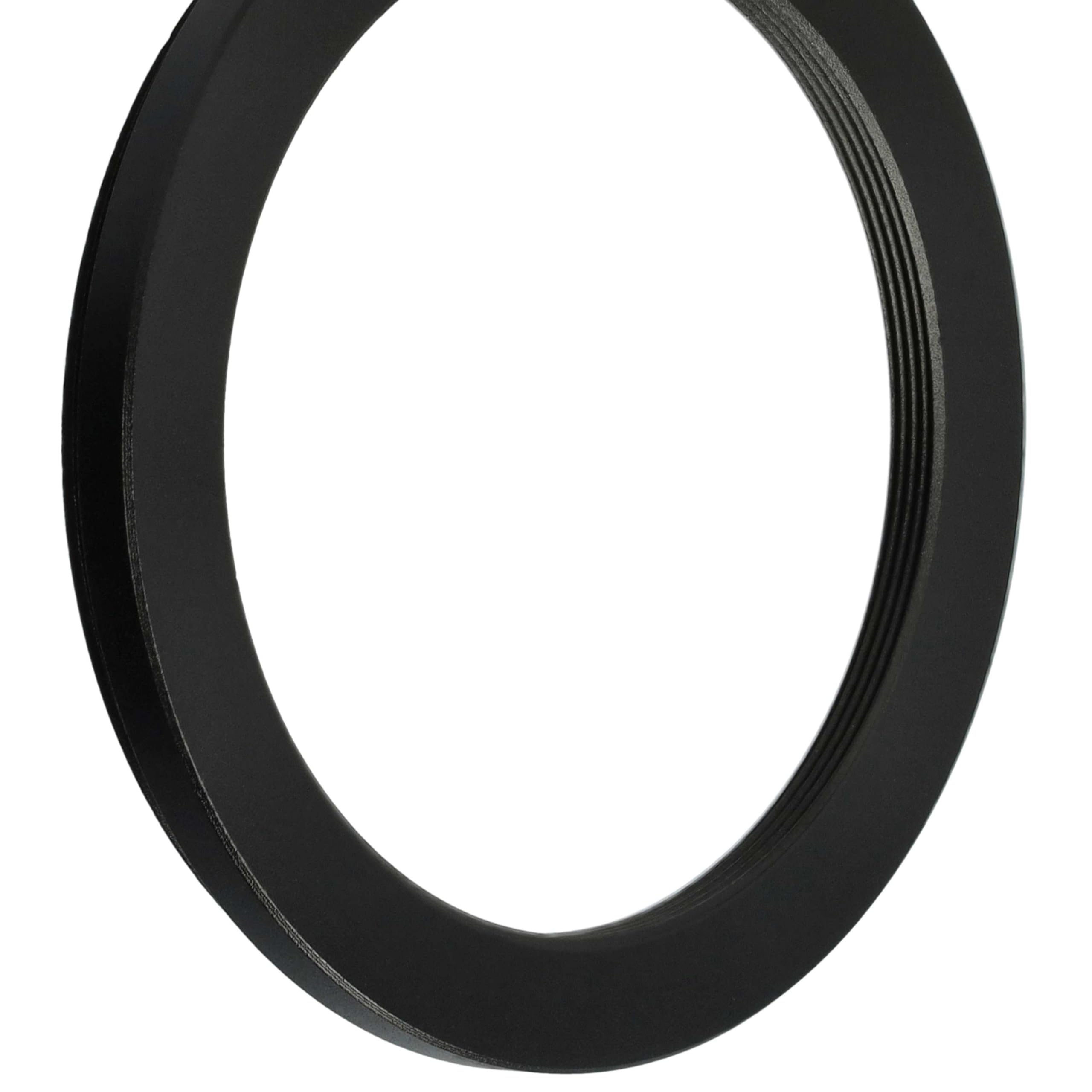 vhbw pierścień adaptera step-down 58 mm do 48 mm do aparatu - adapter filtra, czarny metal