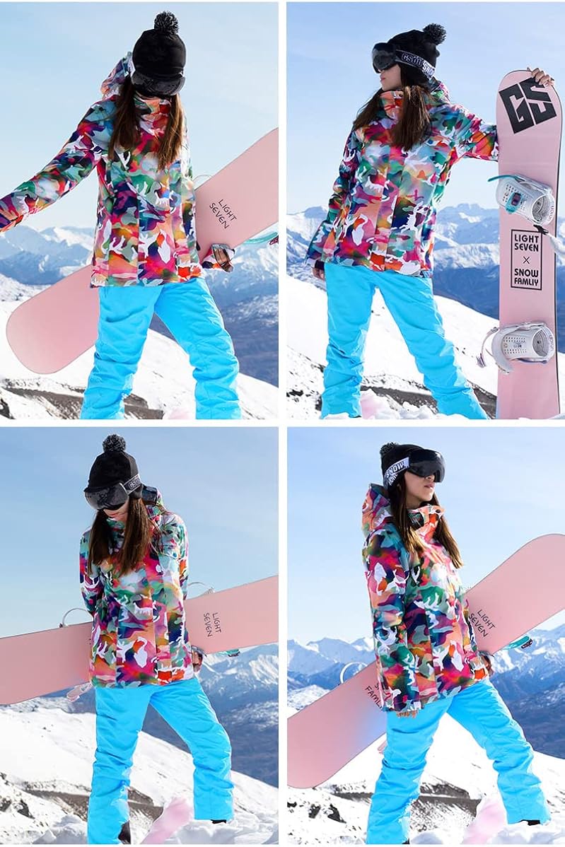 Miniatura 6 de GSOU SNOW - Traje de esquí para mujer, chaquetas de esquí. Chaqueta de snowboard. Abrigo de esquí.
