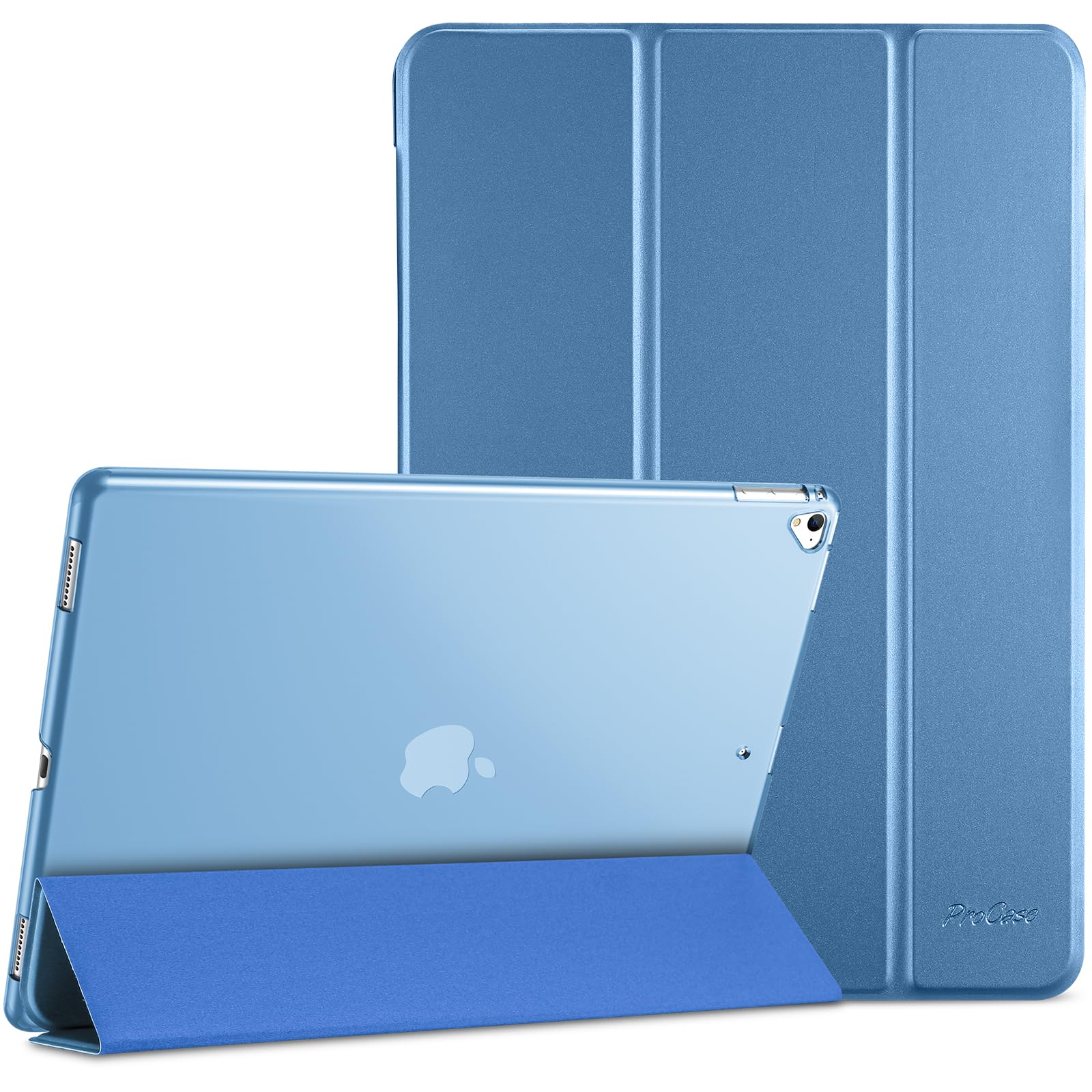 Smart Case for iPad Pro 12.9 1st and 2nd Generation (2015 and 2017 Model), Stand Cover Support Auto Sleep/Wake -Blue