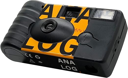 Analog Disposable Camera w/Flash + Development & Digital Uploads (Yellow) | 35mm Film Single-Use Camera, 24 Exposures, Pictures Sent to Your Phone