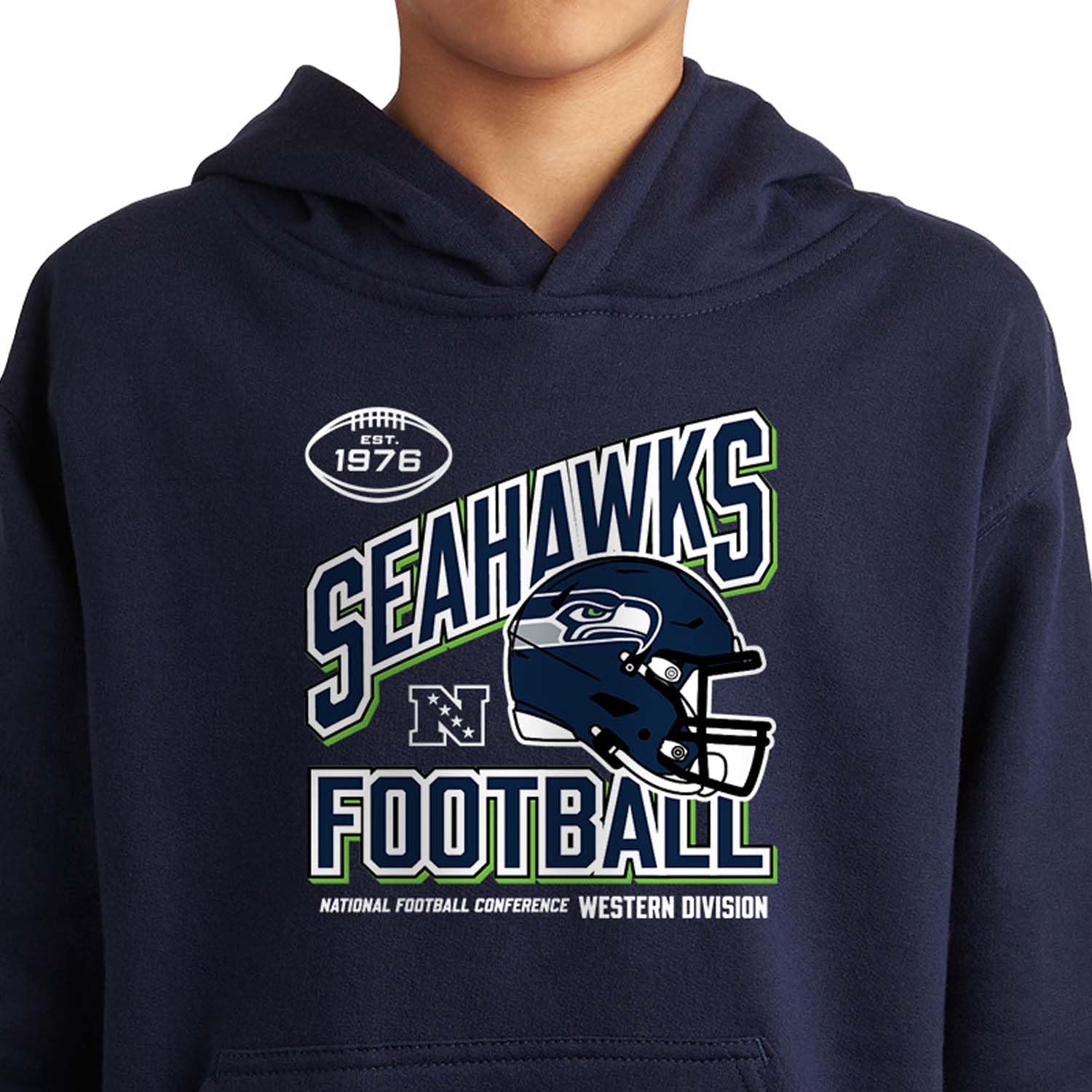 Junk Food NFL - Angle Helmet - Unisex Youth Hoodie