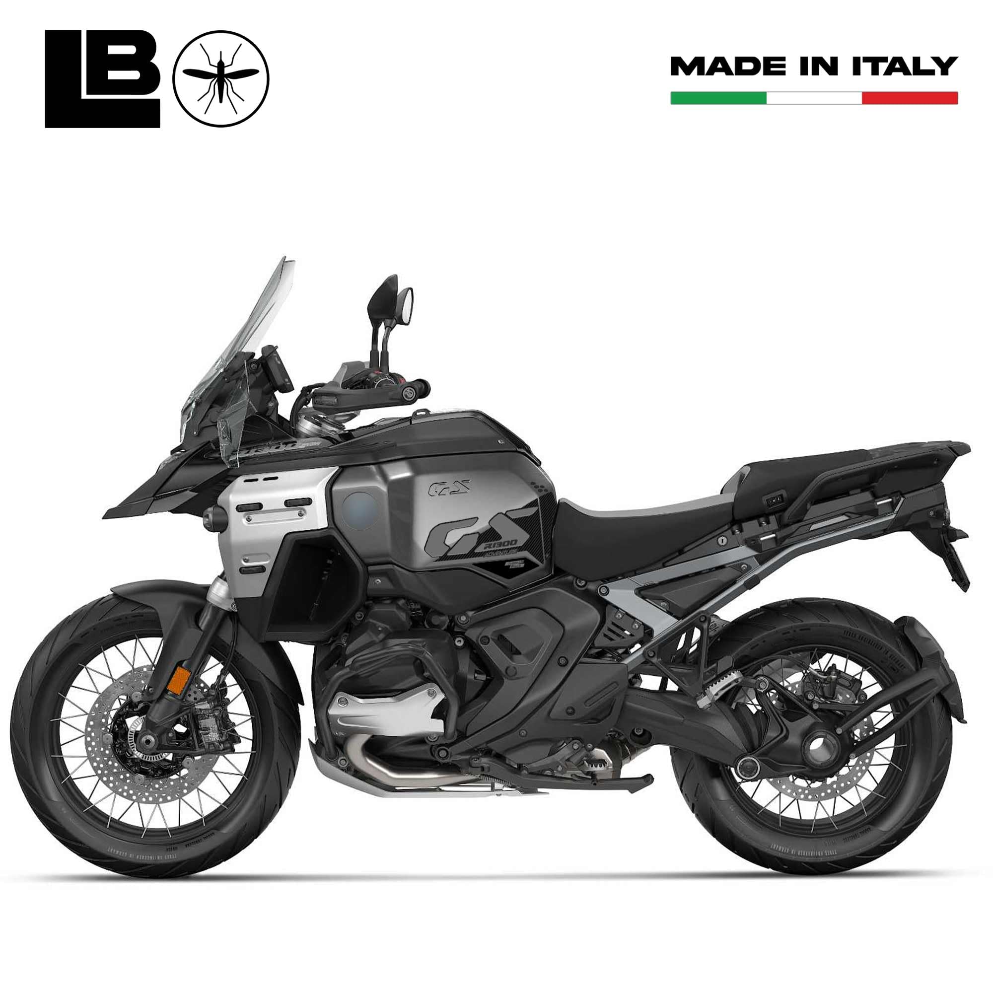 Labelbike 3D Resin Tank Sticker For BMW R1300GS Adventure (2023+) - Protective Decal, Grey - View #10