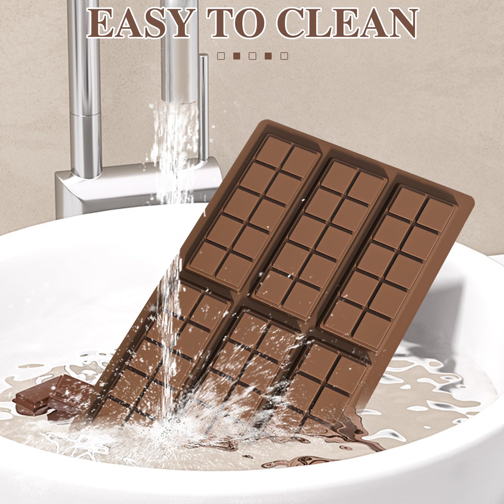 2 Stampi Per Cioccolato In Silicone - Forma Dubai, Antiaderenti, Senza BPA, Per Cioccolatini Fatti In Casa