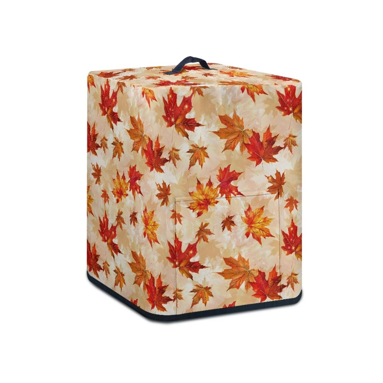 Thanksgiving Maple Leaf Dust Cover for Air Fryer with Storage Pocket Toaster Covers Anti-Fingerprint Protection Kitchen Appliance Reusable