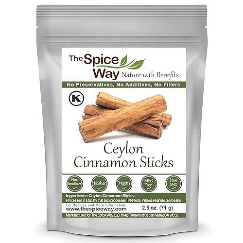 The Spice Way Palitos de Canela Verdadera - Canela de Ceilán 2.5 oz