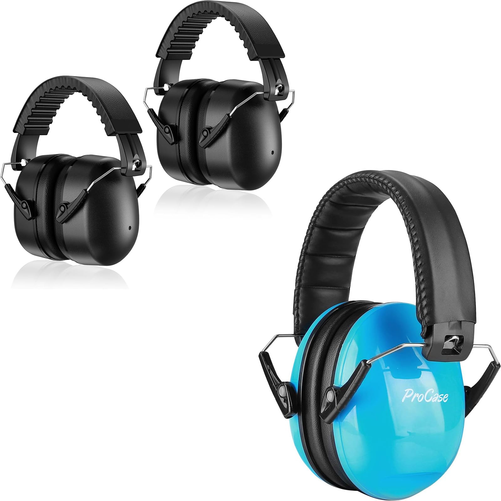 ProCase Noise Reduction Ear Muffs, folded for storage