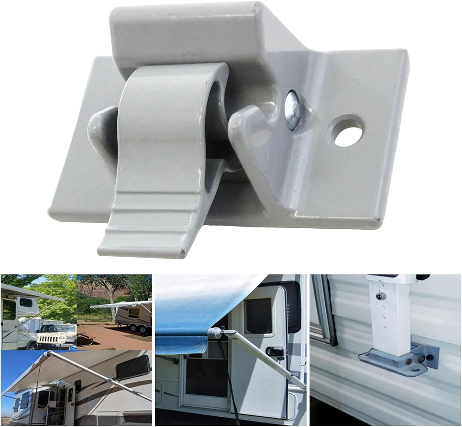 Trailer Motorhomes Awning Bottom Mounting Holder Kits, 3104653.005, Ensures Firm Canopy Mounting Adjustable Awning Bracket