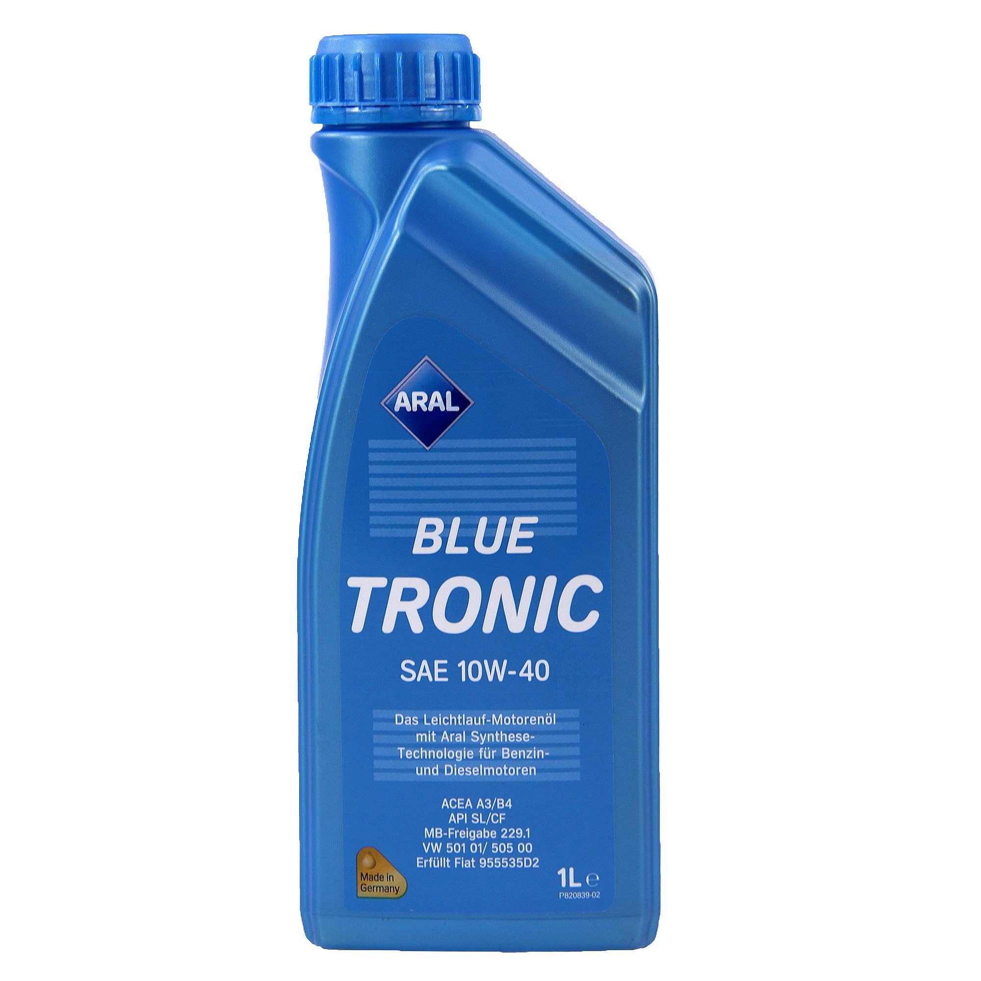 1 l + 4 l = 5 litri ARAL BLUETRONIC BLUE TRONIC 10W-40 olio motore
