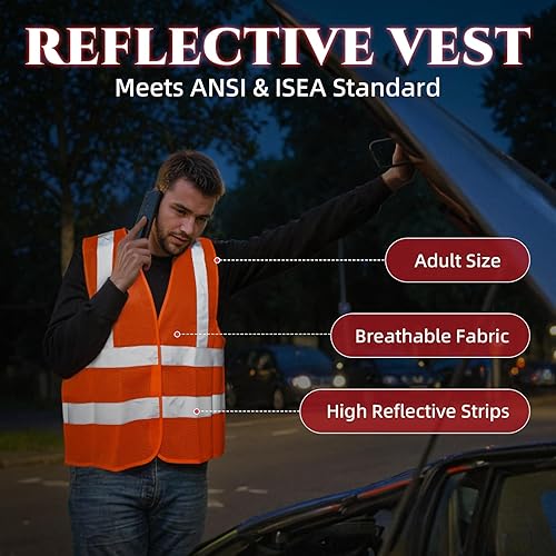 Miniatura 8 de Car Emergency Kit,Roadside Emergency Car Kit for Vehicles,with Portable Air Compressor,Jumper Cable for Women,Men,Teen