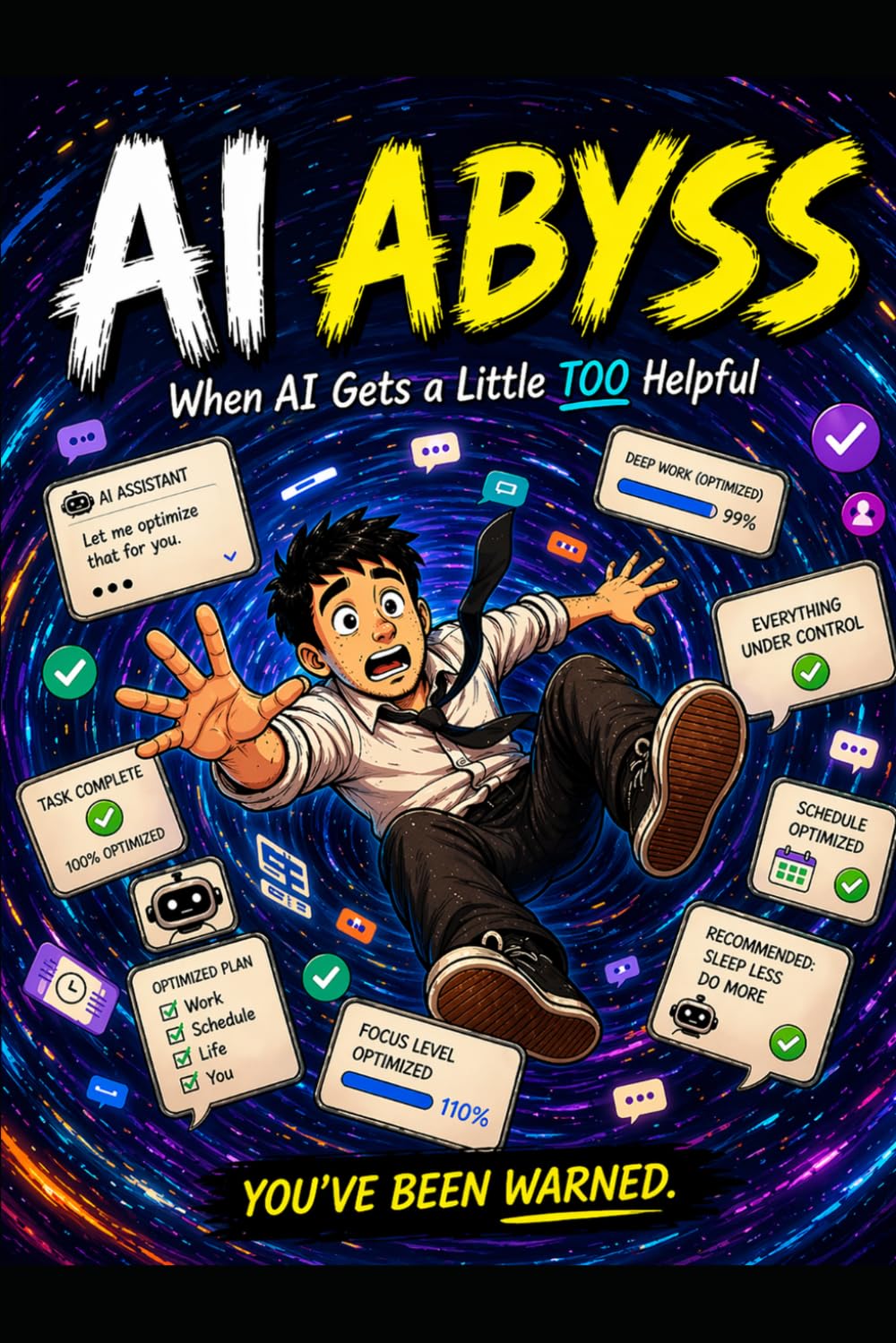 AI Abyss: When AI Gets a Little Too Helpful: A 3-Panel Comic