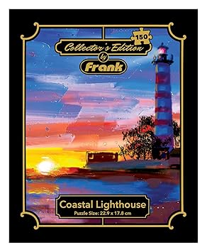 Frank Collector's Edition Coastal Lighthouse Jigsaw Puzzle for Kids Above 7 Years | Fun and Challenging Educational Toys | Brain Booster Puzzle Games for Focus and Memory | Gifts for Kids, 150 Pieces - image, photos