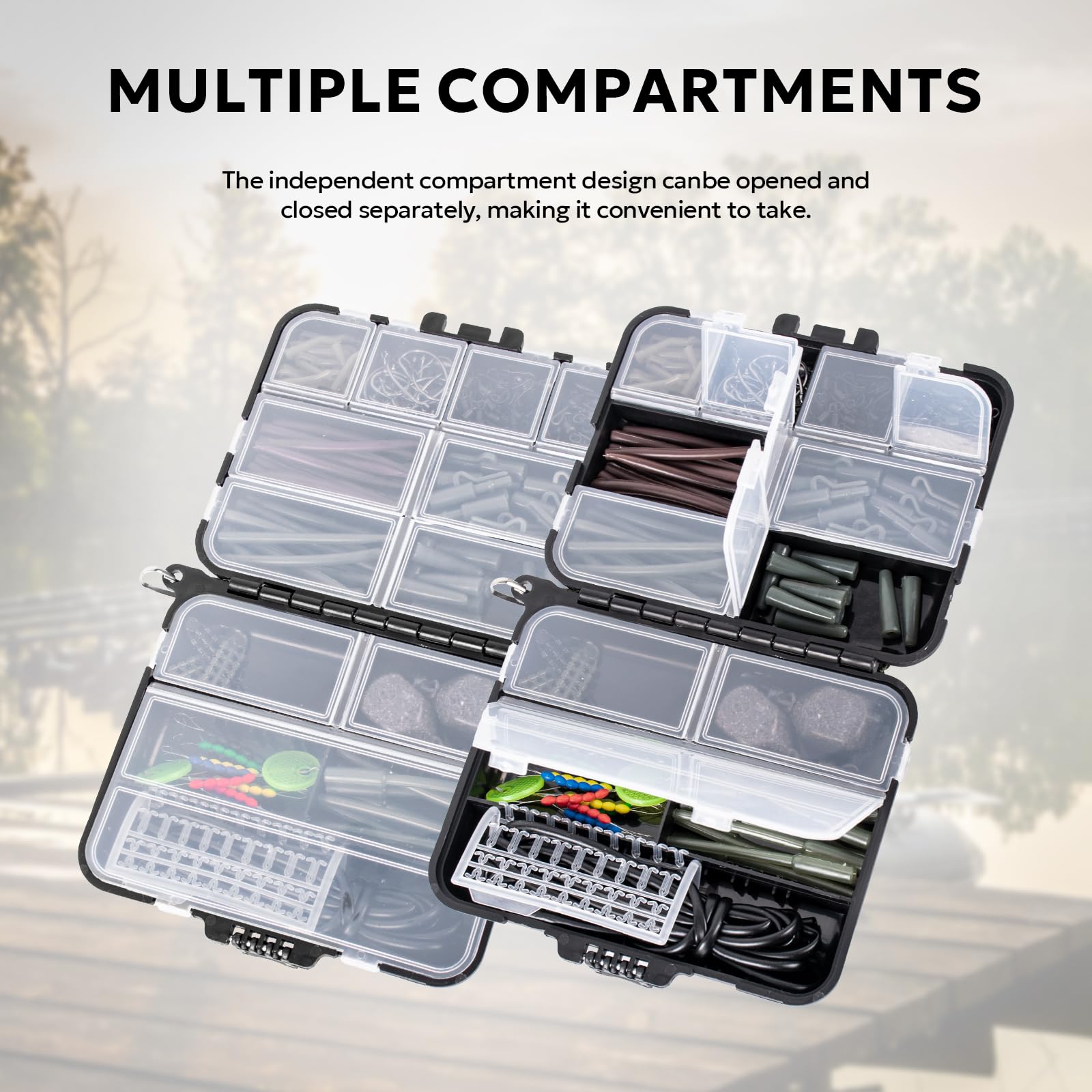 Carpfishing Accessori 217 Pezzi Kit Pesca Carpa