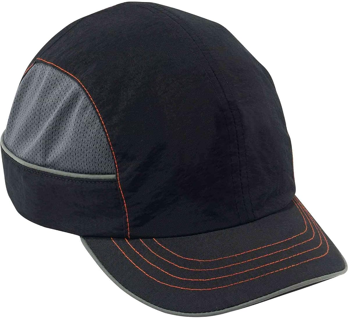Ergodyne Safety Bump Cap, estilo gorra de béisbol, cómoda protección para la cabeza, ala corta, Skullerz 8950XL, negro, extra grande
