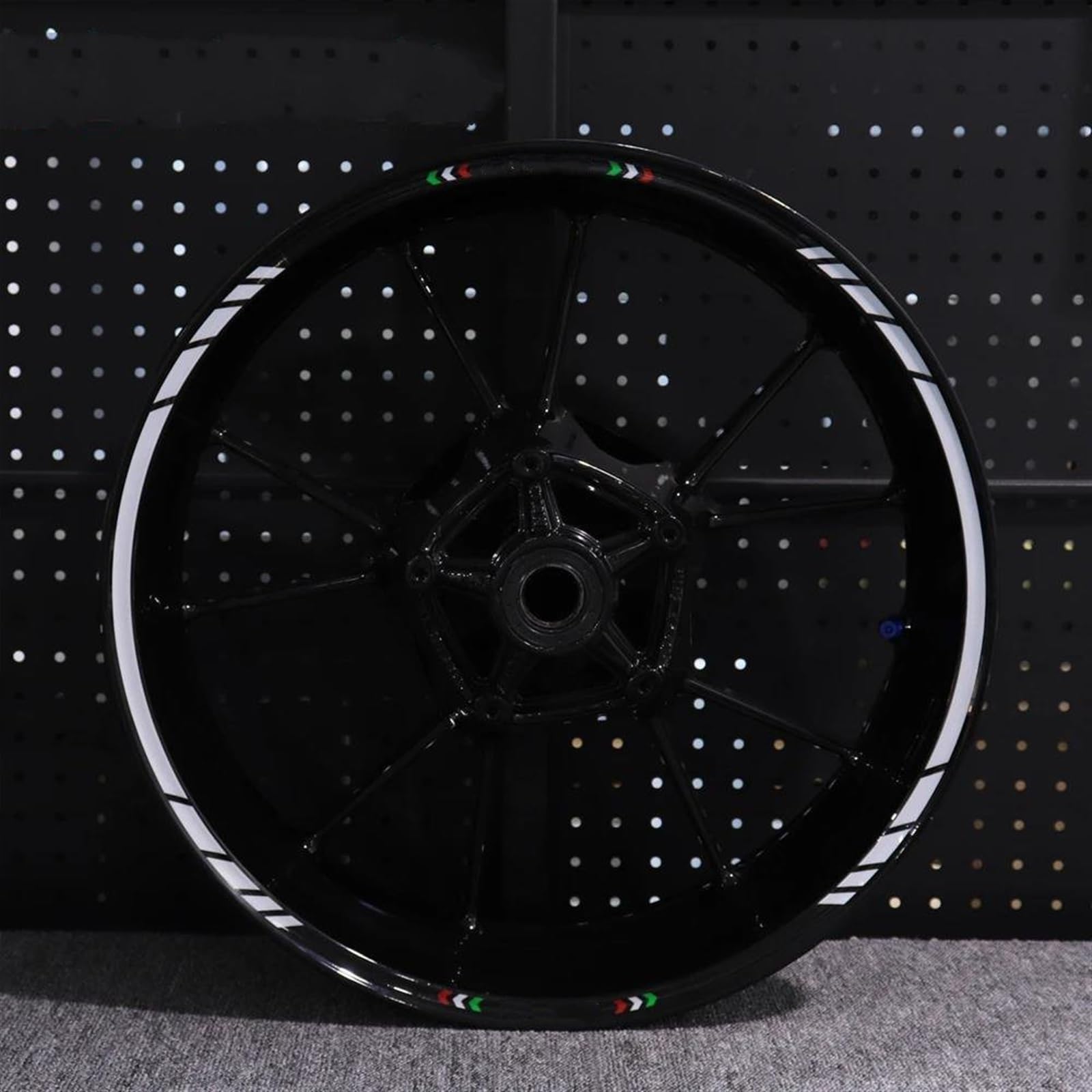 Motorcycle Wheel Sticker Racing Rim Stripe Decal Decoration for Ducati 821 795 796 797 848 959 1199(Style 9)