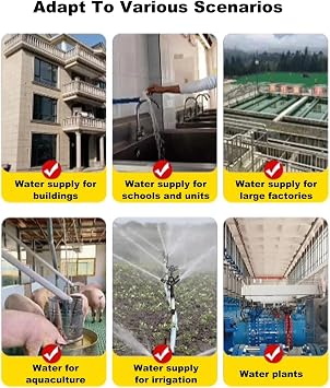 Large Capacity Pressure Tank For Well Pump-150 250 300 500 600 800 L,304 Stainless Steel Water Storage Tank Household,Industry Agriculture Automatic Towerless Water Supply Booster Pump Water Tower(150